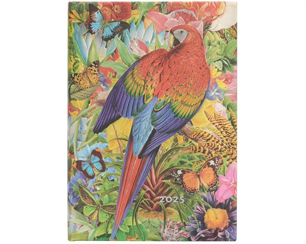 12-Monatskalender 2025 Tropischer Garten, Midi, Verso