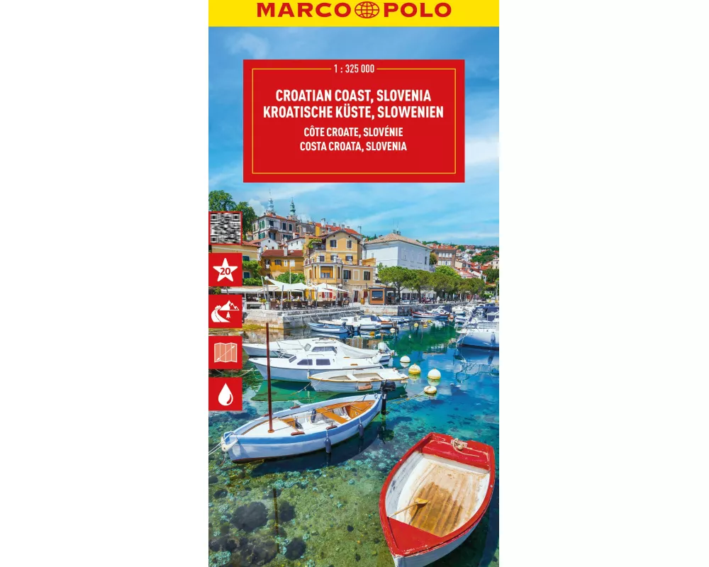 MARCO POLO Reisekarte Kroatische Küste, Slowenien 1:325.000