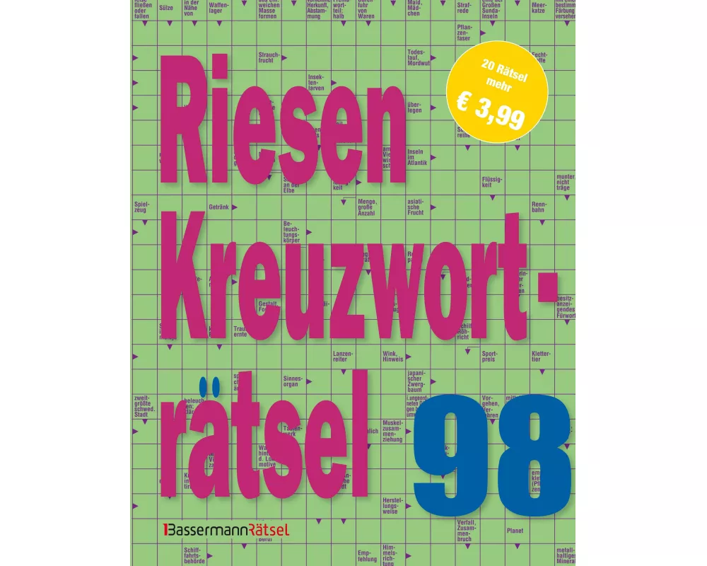 Riesen-Kreuzworträtsel 98 (5 Exemplare à 3,99 €)
