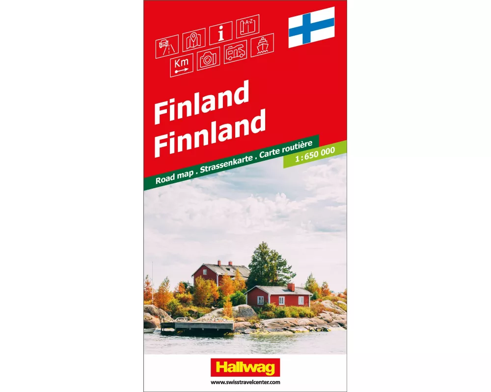 Hallwag Strassenkarte Finnland 1:650.000