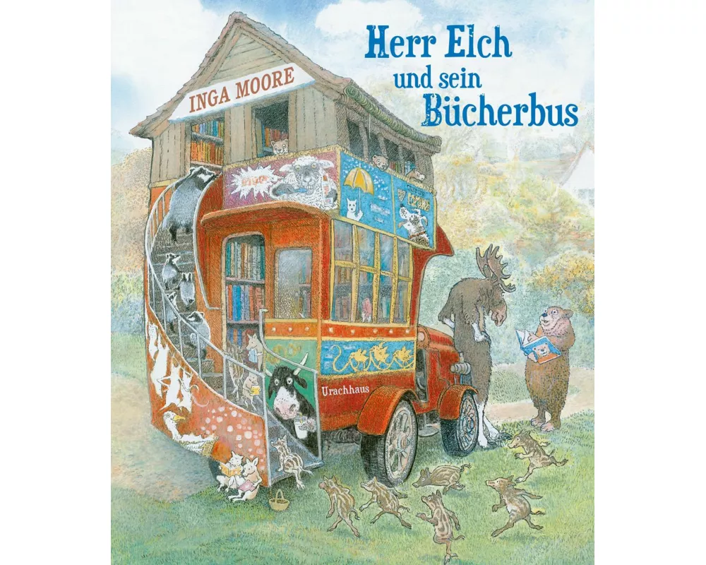 Herr Elch und sein Bücherbus