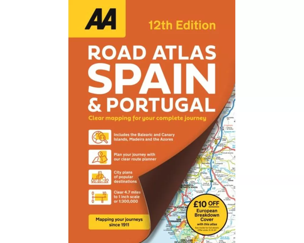AA Road Atlas Spain & Portugal