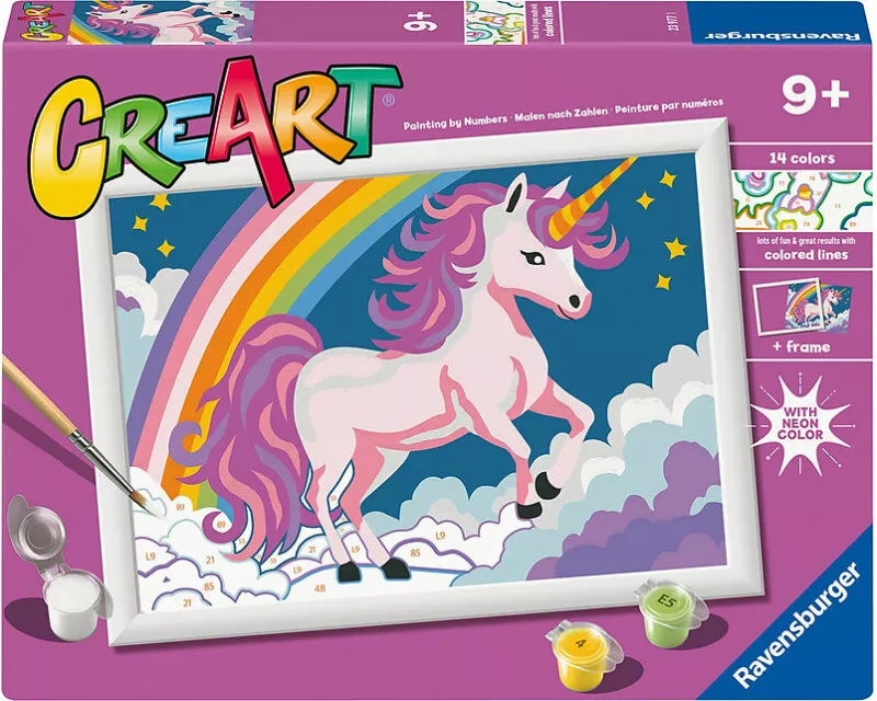 CreArt - Malen nach Zahlen - Pink Unicorn
