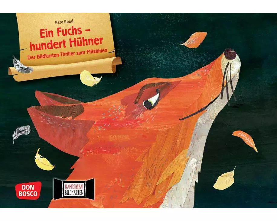 Ein Fuchs - hundert Hühner. Der Bildkarten-Thriller zum Mitzählen. Kamishibai Bildkartenset