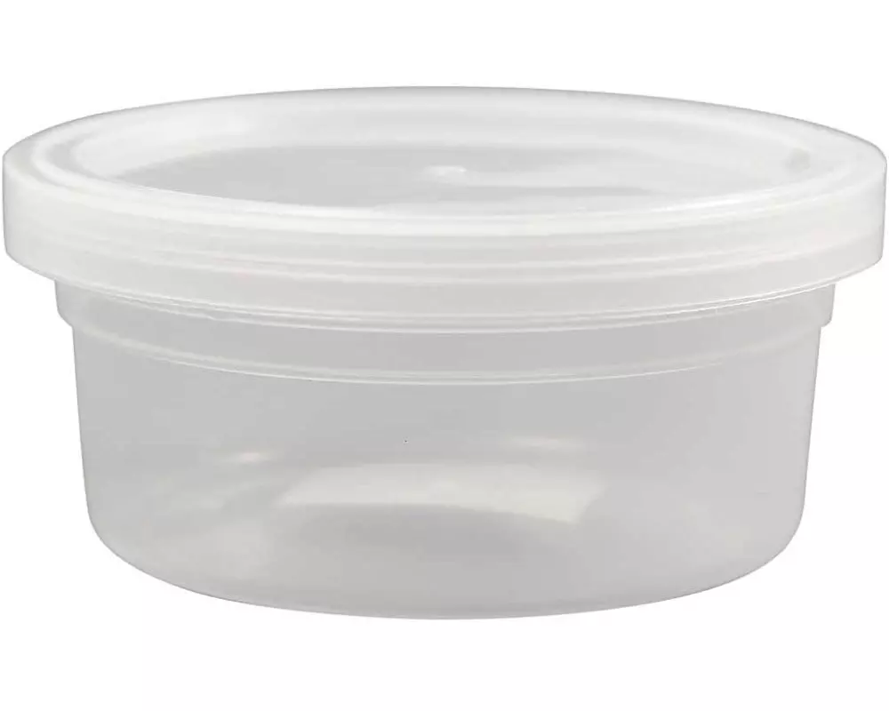 Creativ Company Kunststoffform Dose mit Deckel 125 ml, 20 Stück