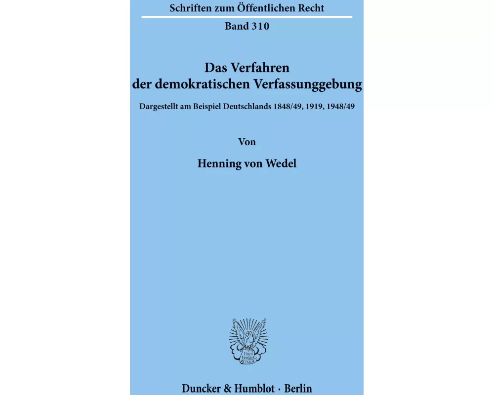 Das Verfahren der demokratischen Verfassunggebung
