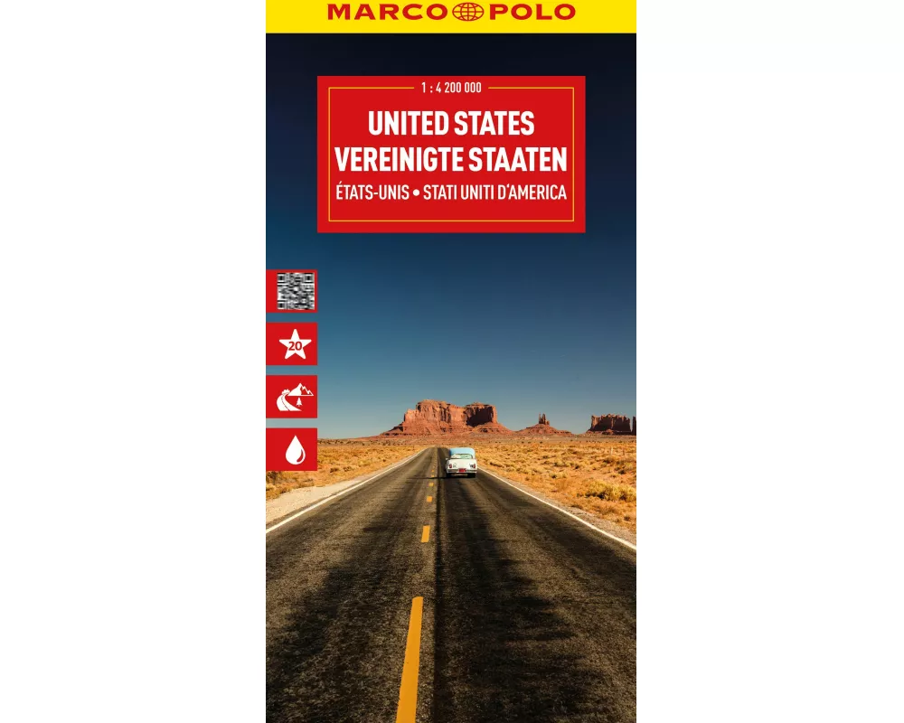 MARCO POLO Reisekarte Vereinigte Staaten 1:4,2 Mio