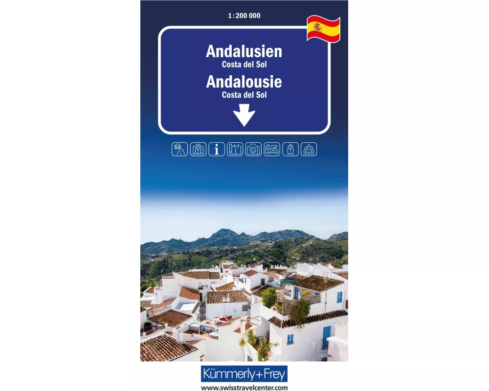 Kümmerly+Frey Regional-Strassenkarte Andalusien 1:200.000