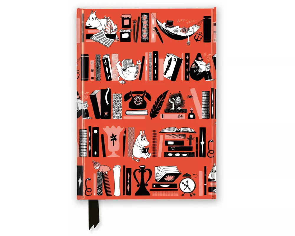 Moomin Bookshelves (Foiled Journal)