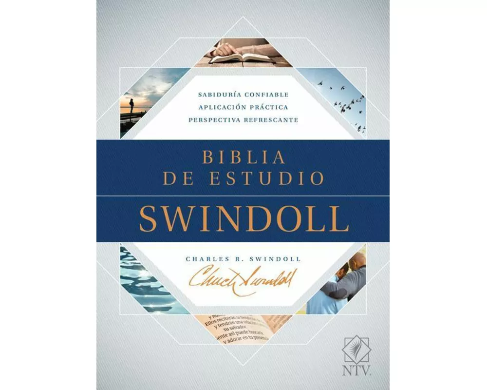 Biblia de estudio Swindoll NTV, SentiPiel, Cafe/Azul/Turques