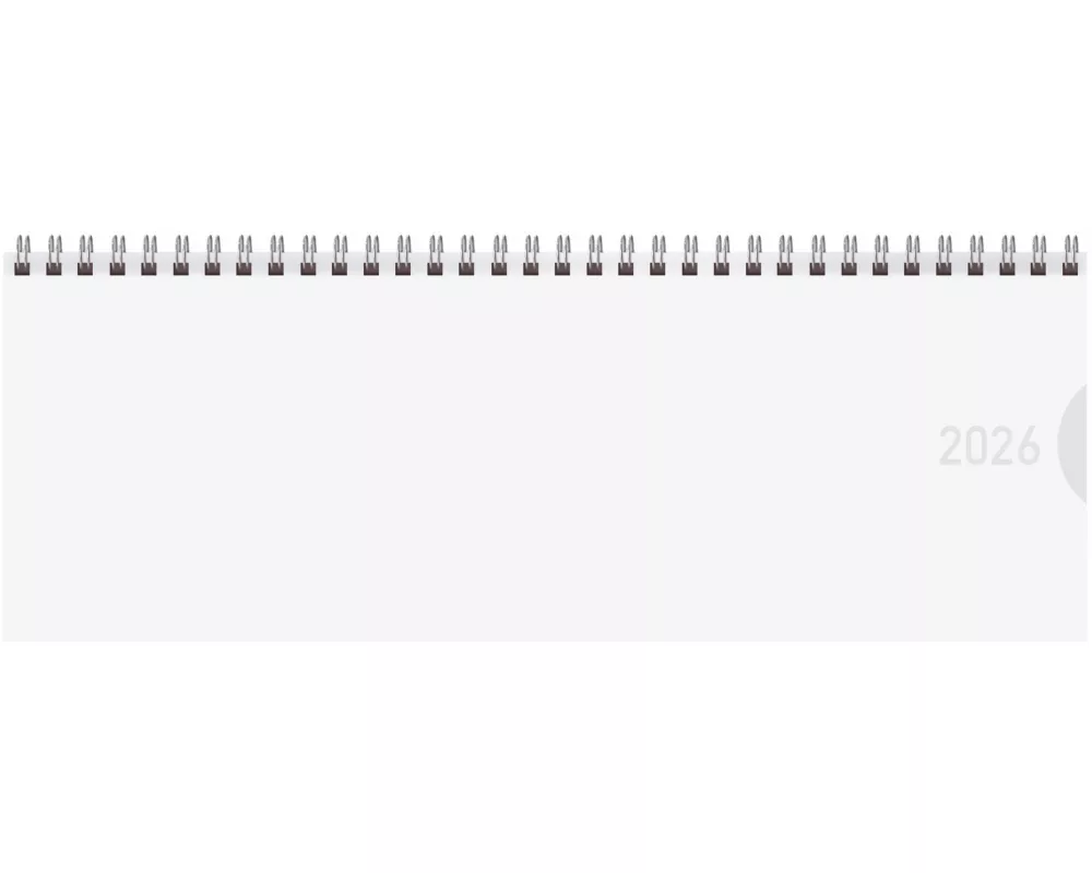 Tischkalender quer Classic Colourlux 2026 weiß