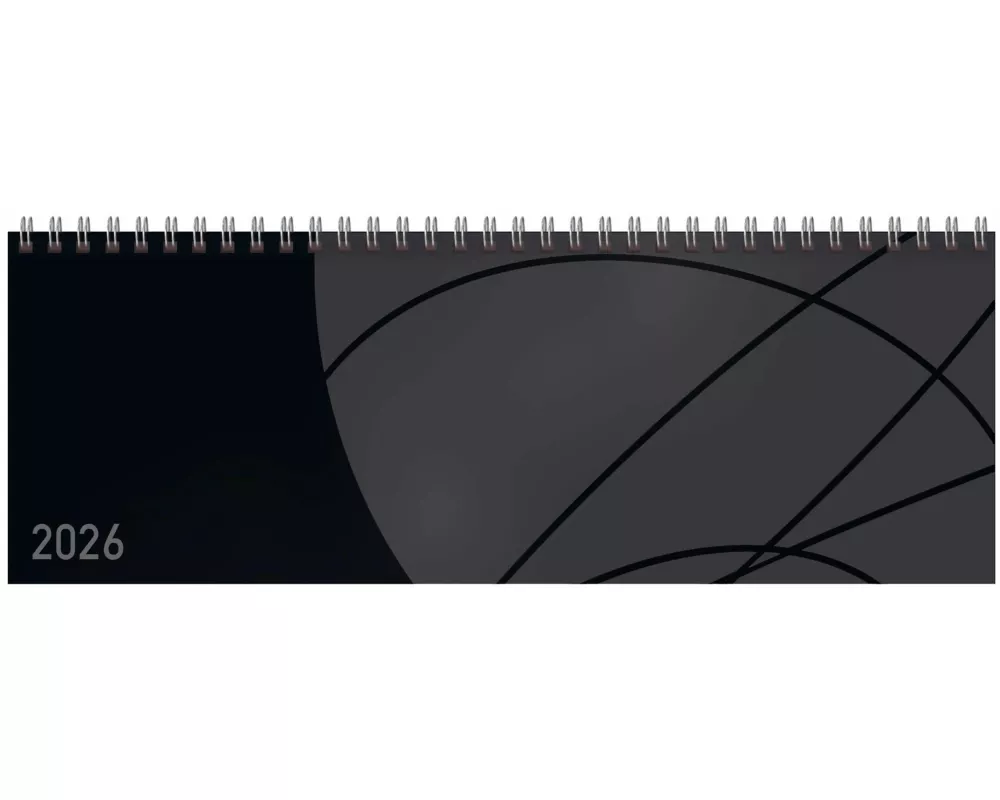 Tischkalender quer Professional Colourlux 2026 schwarz