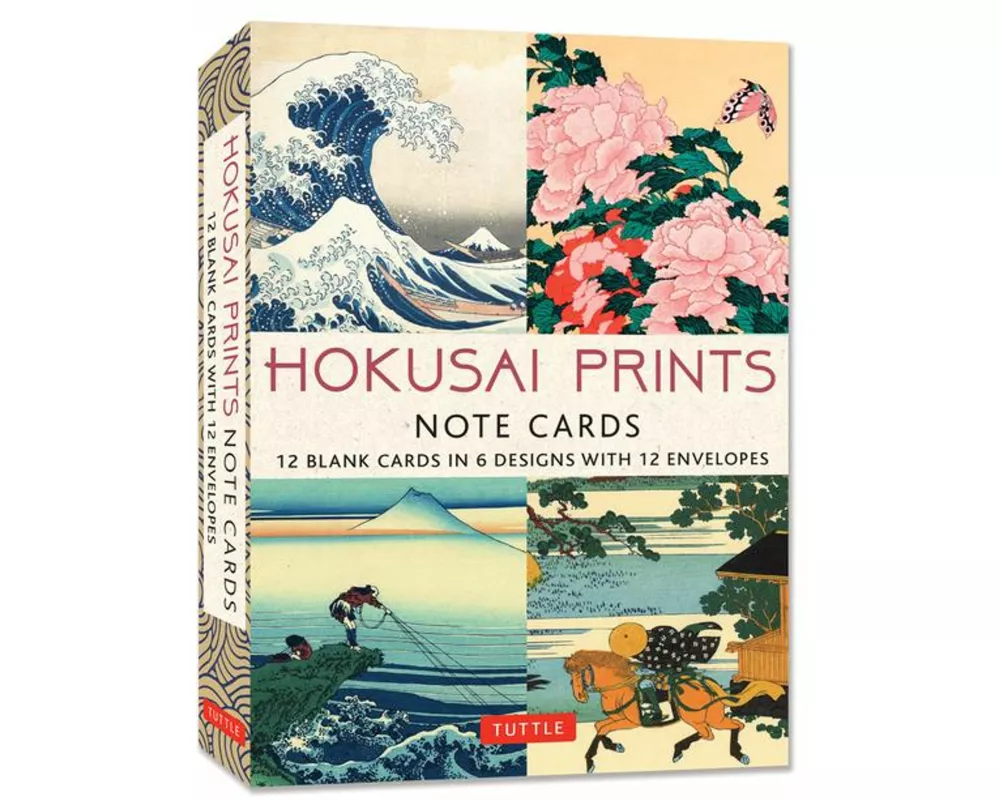 Hokusai Prints Note Cards - 12 Cards