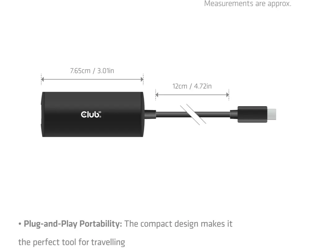 Club 3D Netzwerk-Adapter CAC-2531 USB Typ-C