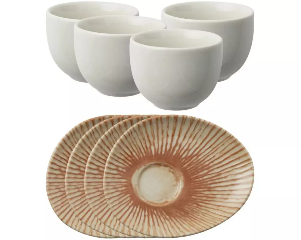 Arthur Krupp Kaffee-Service Sunlight Red 4 Stück,Rot