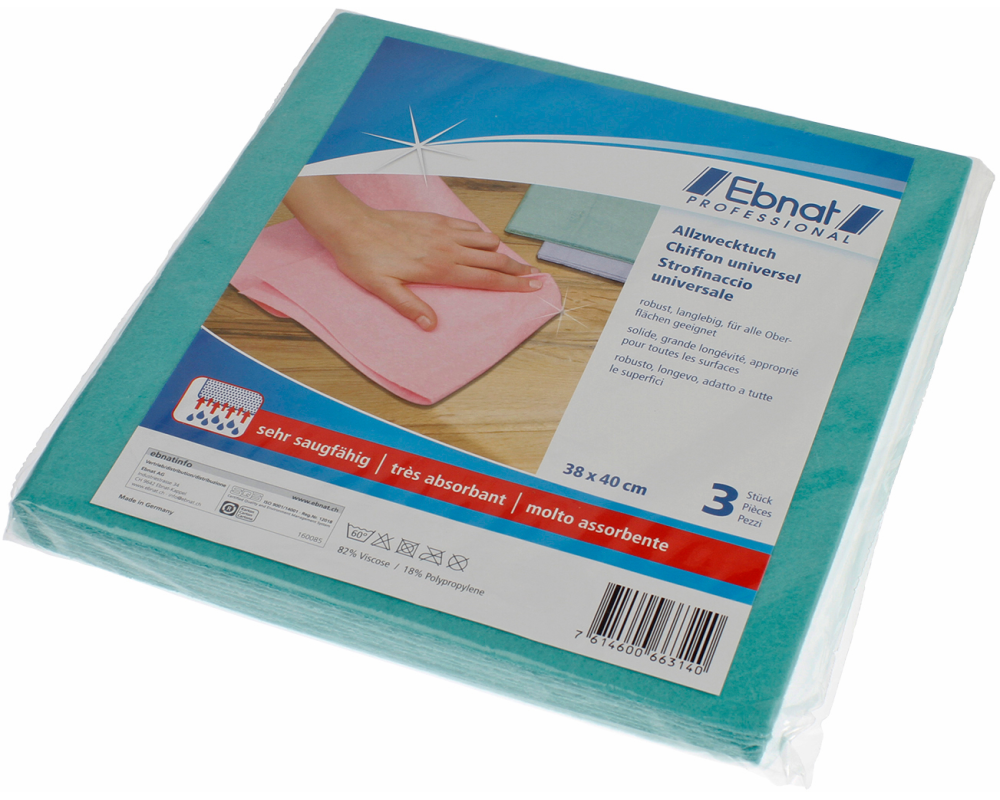 EBNAT Allzwecktuch 3 Stück 160085 assortiert
