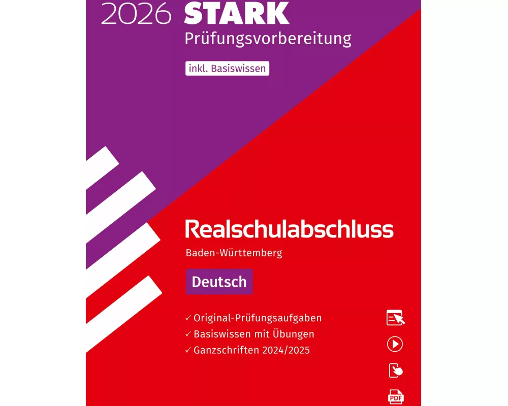 STARK Deutsch - Realschulabschluss 2026 BW - Prüfungsvorbereitung inkl. Basistraining