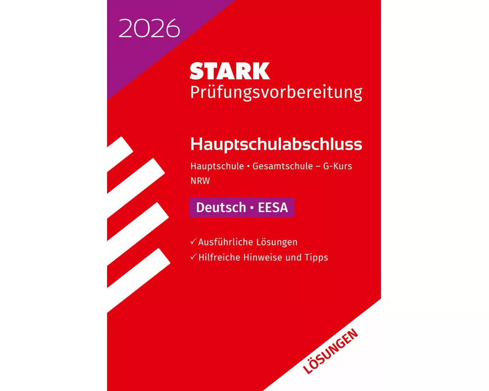 STARK Lösungen zu Deutsch G-Kurs - Hauptschulabschluss (EESA) 2026 NRW - Prüfungsvorbereitung