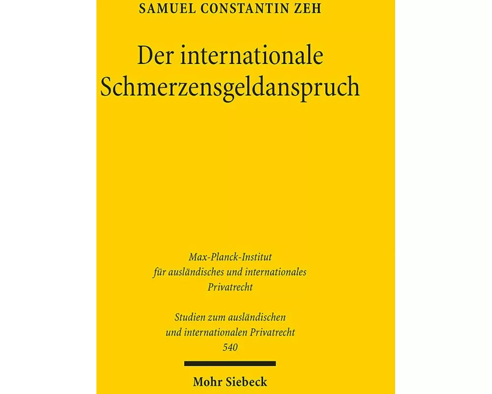 Der internationale Schmerzensgeldanspruch