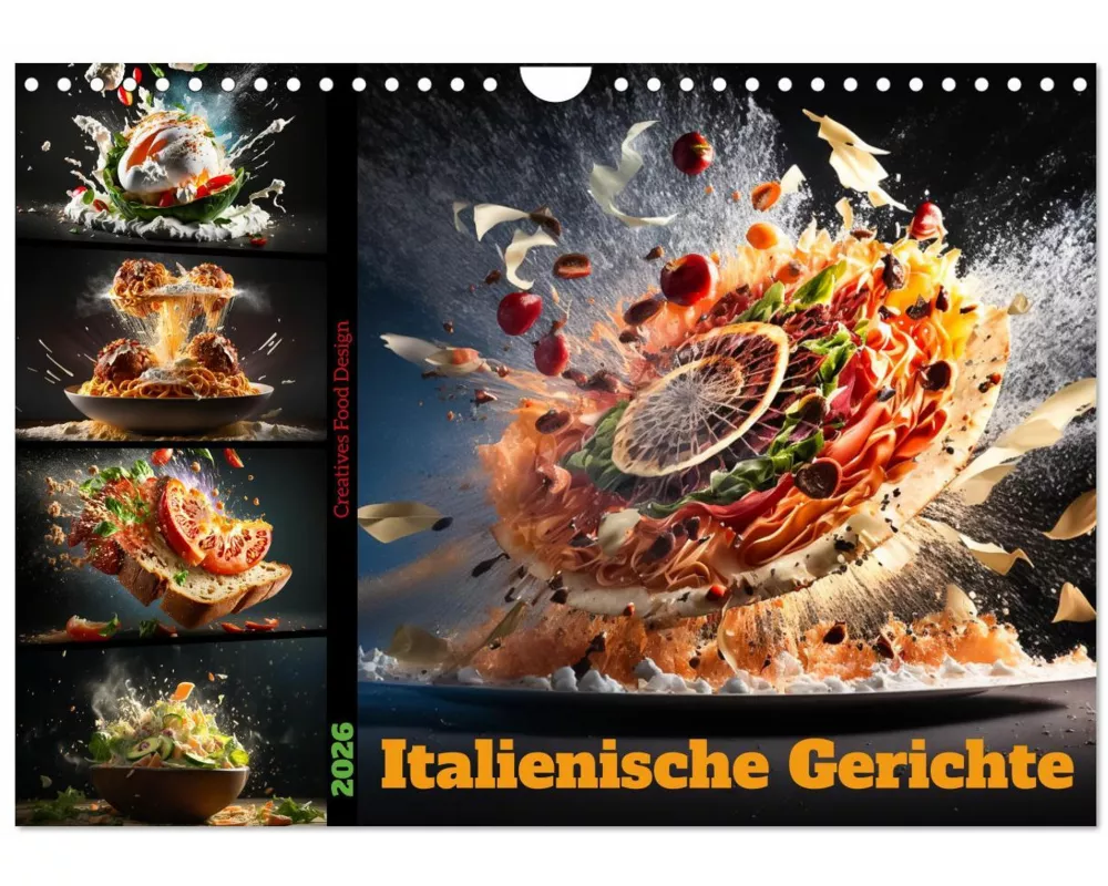Italienische Gerichte (Wandkalender 2026 DIN A4 quer), CALVENDO Monatskalender