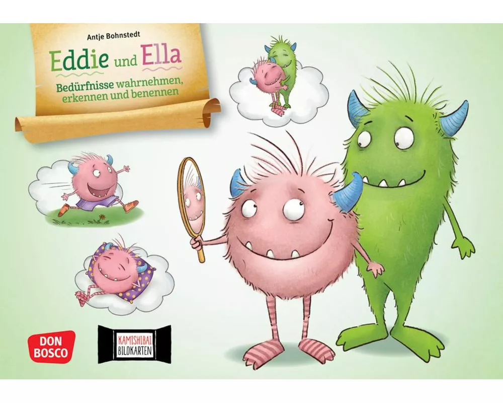 Eddie und Ella. Bedürfnisse wahrnehmen, erkennen und benennen. Kamishibai Bildkartenset