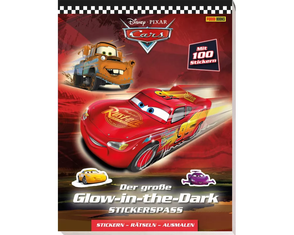 Disney Cars: Der große Glow-in-the-Dark-Stickerspaß: Stickern - Rätseln - Ausmalen