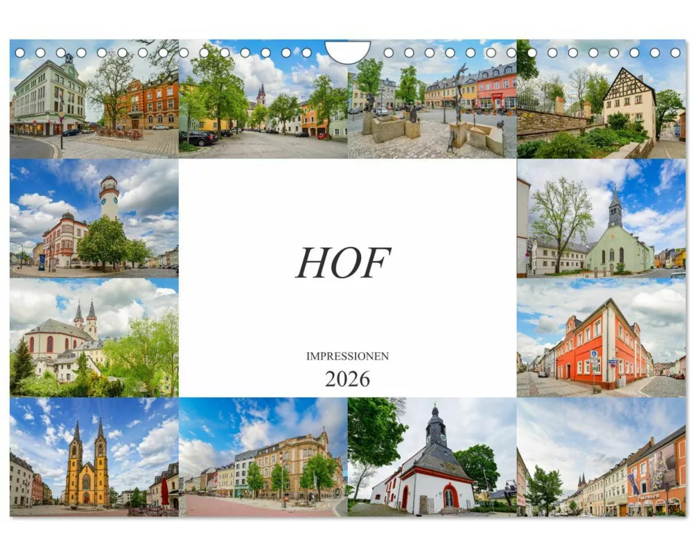 Hof Impressionen (Wandkalender 2026 DIN A4 quer), CALVENDO Monatskalender