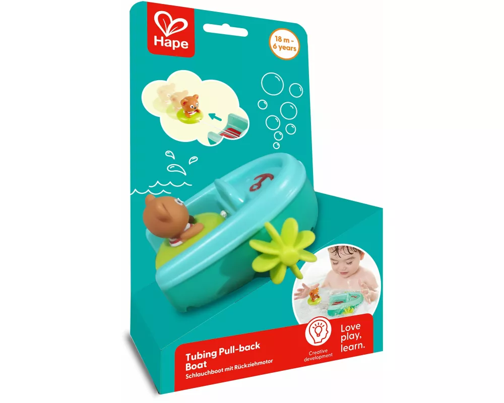 Hape - Schlauchboot mit Rückziehmotor