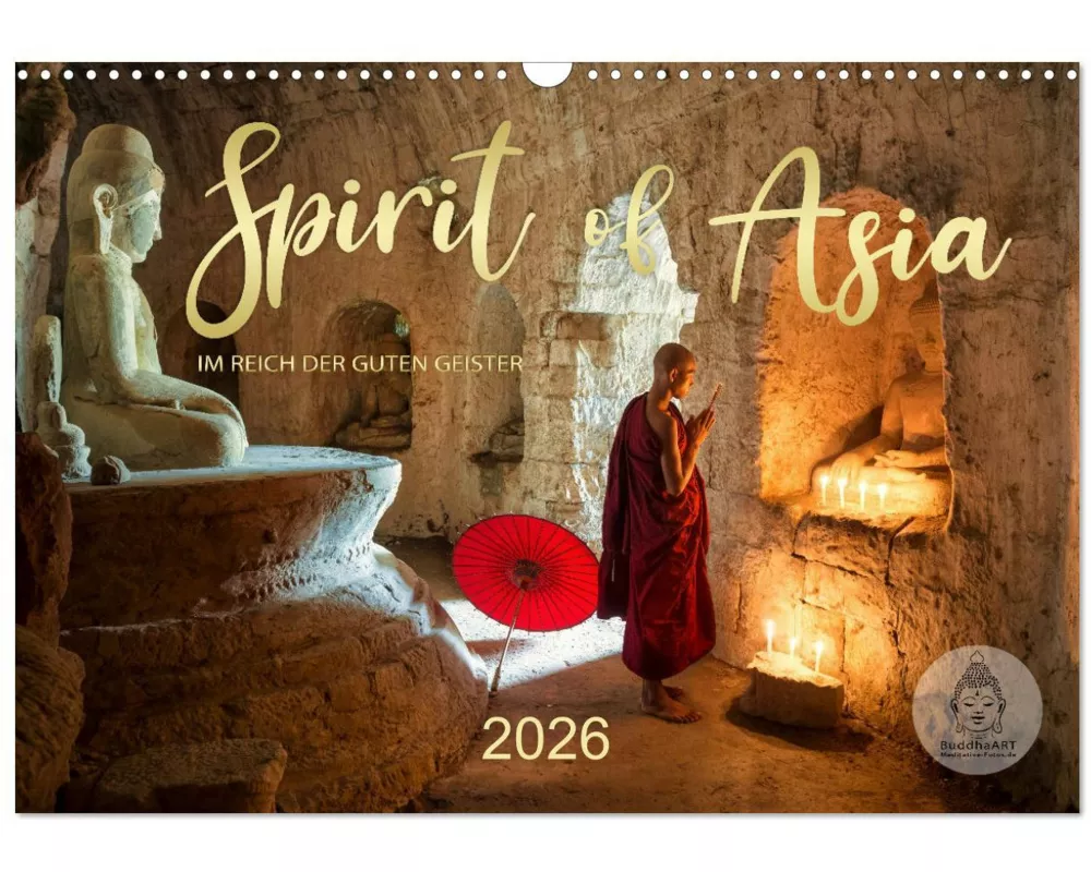Spirit of Asia - Im Reich der guten Geister (Wandkalender 2026 DIN A3 quer), CALVENDO Monatskalender