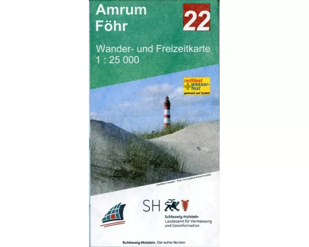 Amrum - Föhr Wander- und Freizeitkarte 1:25 000