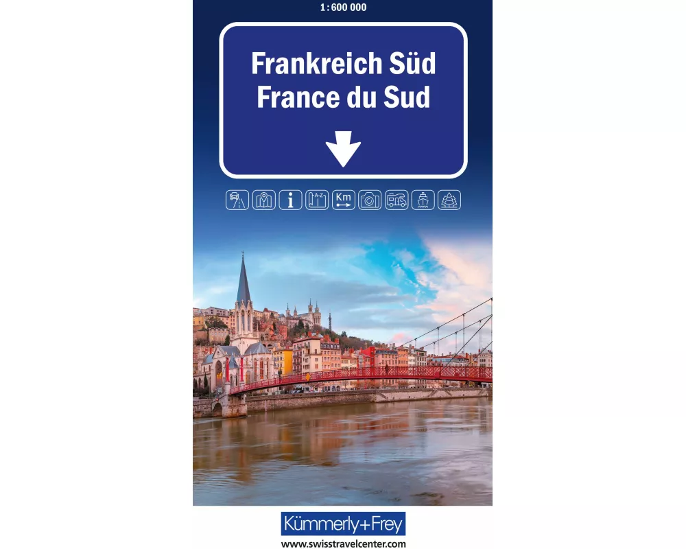 Kümmerly+Frey Strassenkarte Frankreich Süd 1:600.000