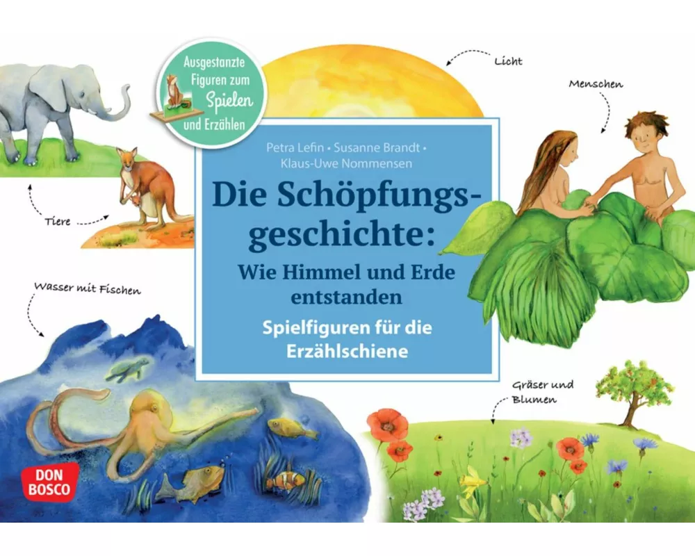 Die Schöpfungsgeschichte. Wie Himmel und Erde entstanden. Erzählschienen-Figurenset