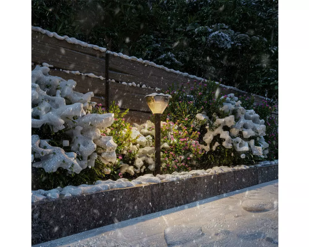 Philips Gartenlicht Solar Kyna, 3.8W, 2700 K, 400 lm, Schwarz