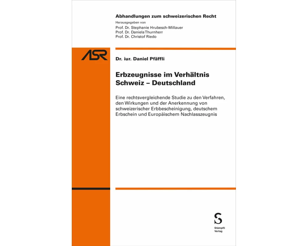 Erbzeugnisse im Verhältnis Schweiz-Deutschland