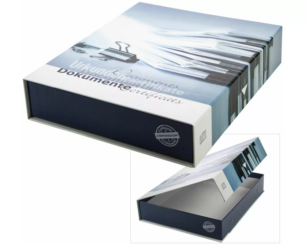 Dokumentenbox für Dokumente und Urkunden