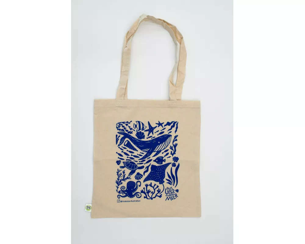 Baumwolltasche Artwork Ozean
