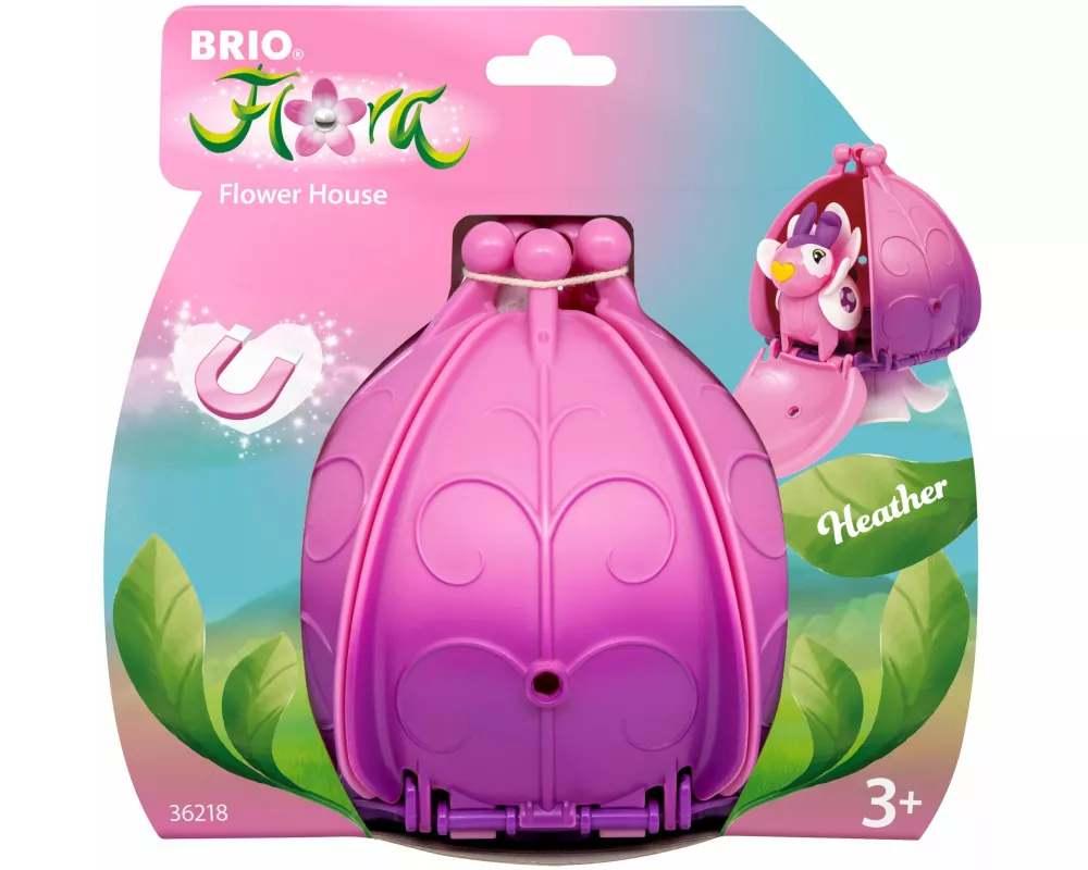 BRIO Flora - 36218 Heathers Blumenhaus | Spielset für endlosen fantasievollen Spielspaß für Mädchen und Jungen ab 3 Jahren - wunderschönes Geschenk