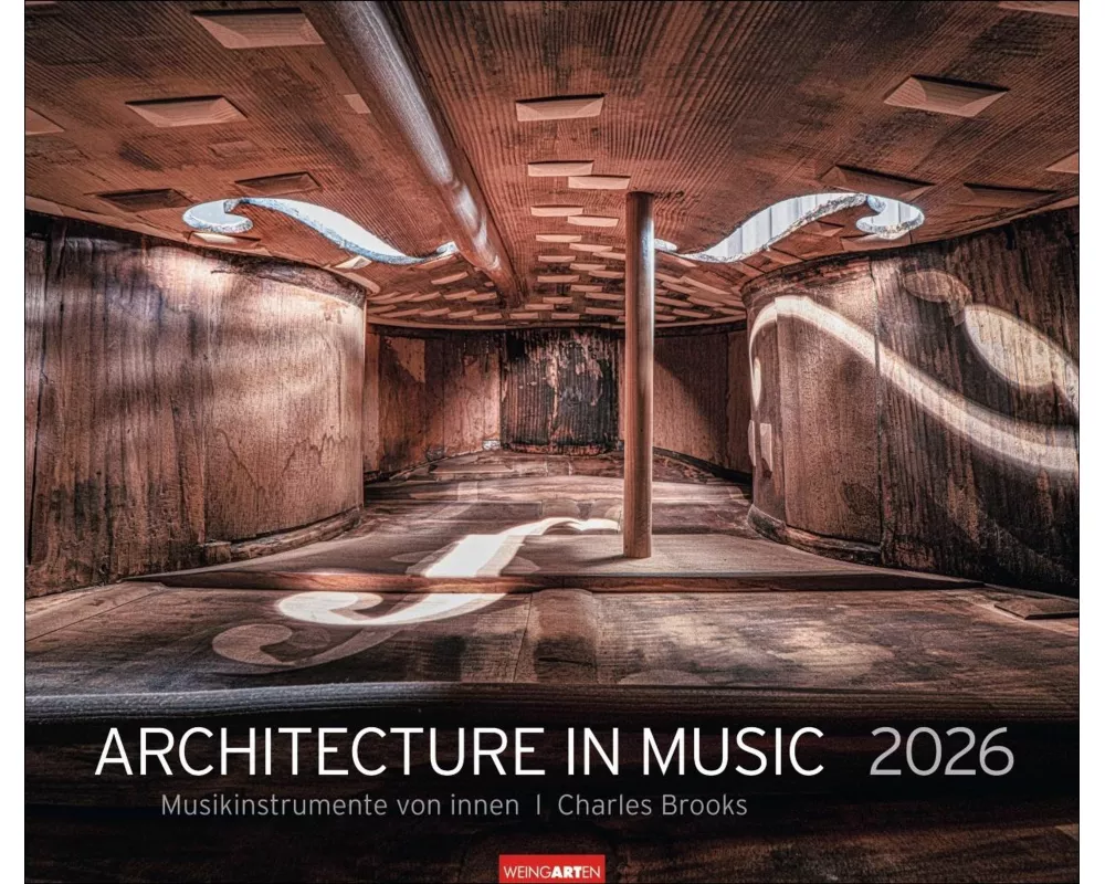 Architecture in Music Kalender 2026 - Musikinstrumente von innen