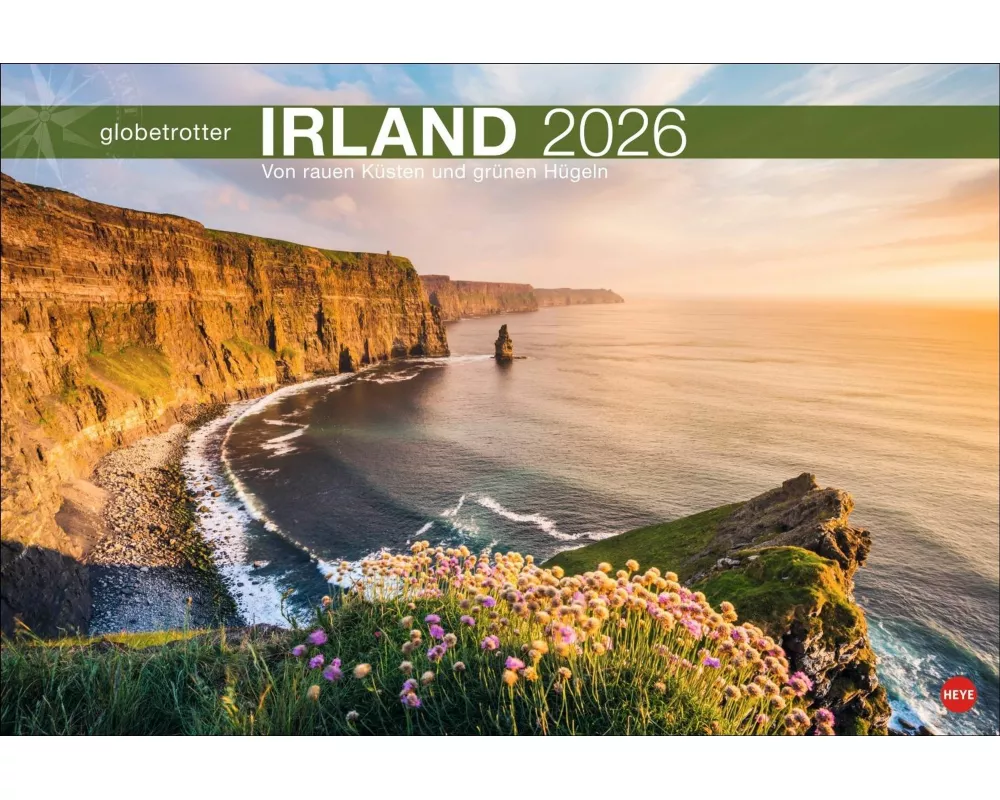 Irland Globetrotter Kalender 2026 - Von rauen Küsten und grünen Hügeln