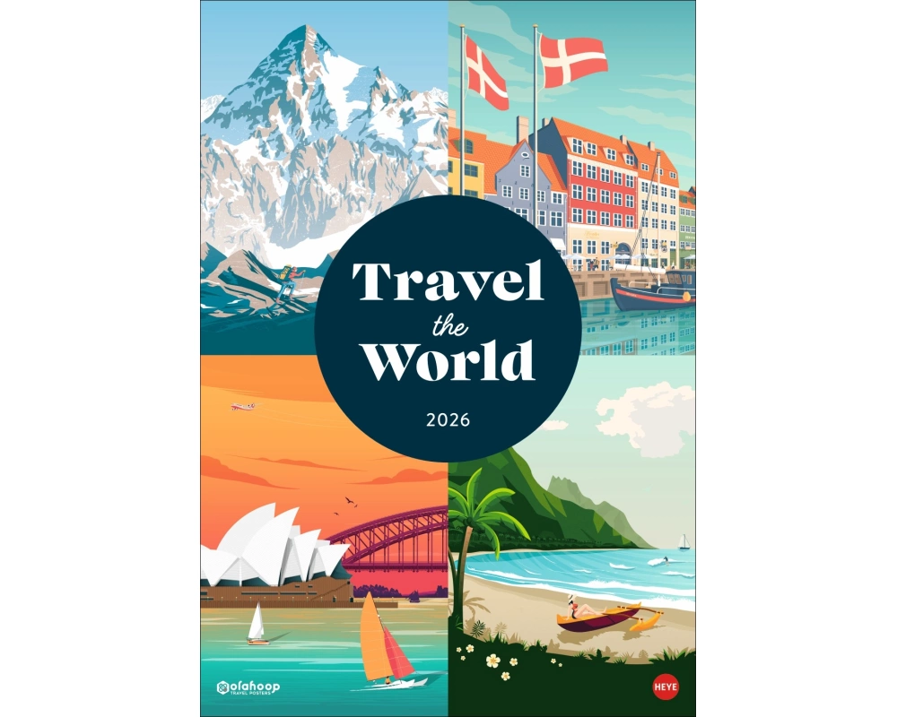 Travel the World Posterkalender 2026