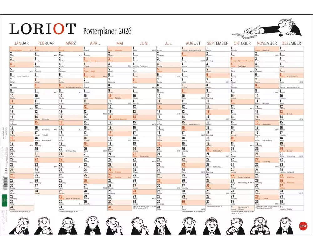 Loriot Posterplaner 2026