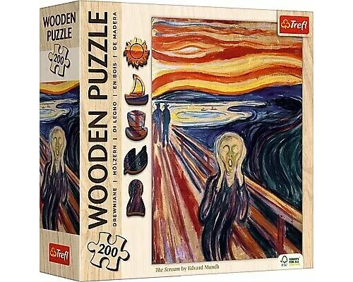Holz Puzzle 200 - Der Schrei / Edvard Munch