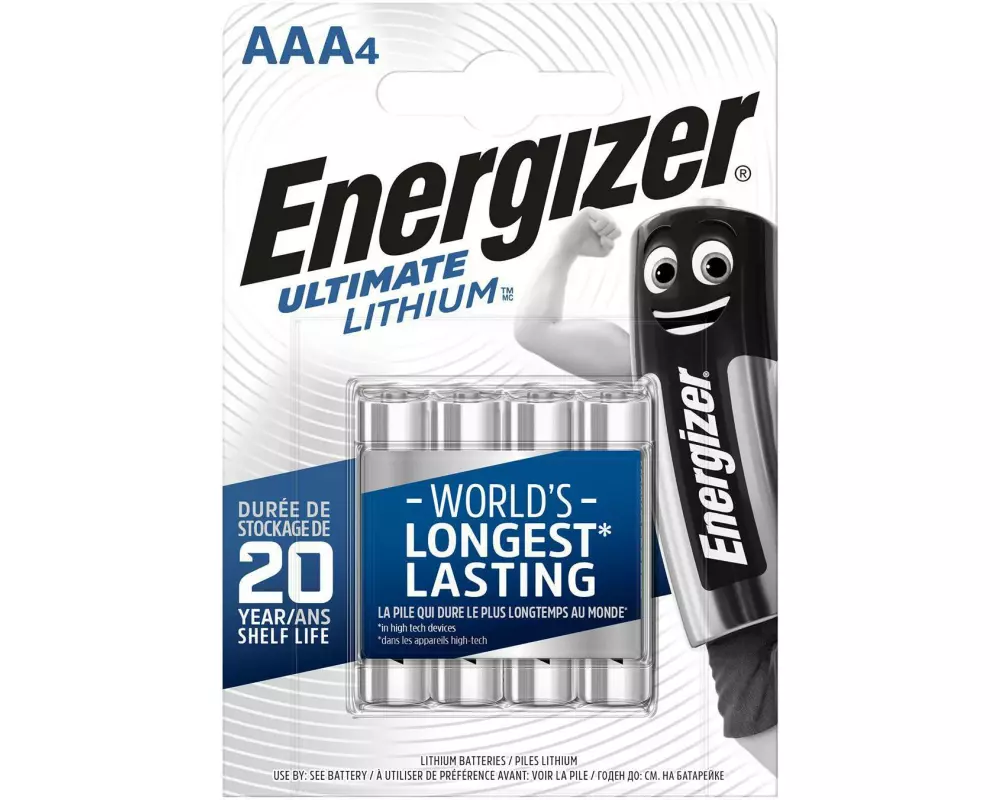 Energizer Batterie Ultimate Lithium AAA , 4 Stück