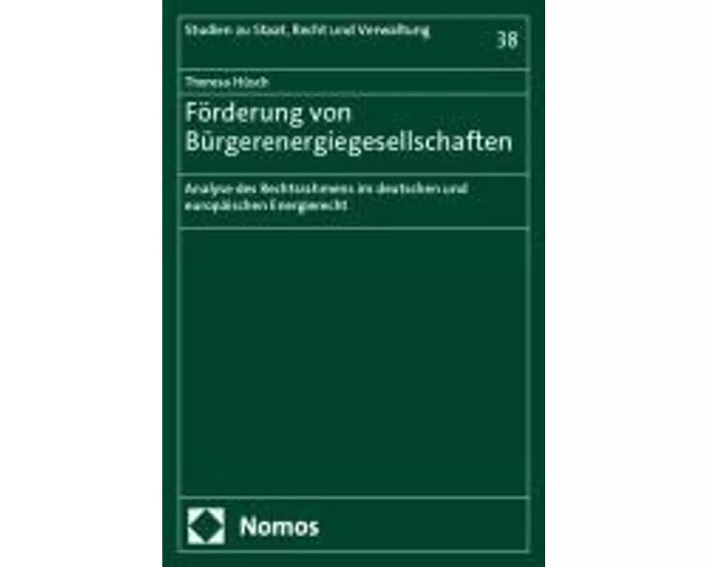 Förderung von Bürgerenergiegesellschaften