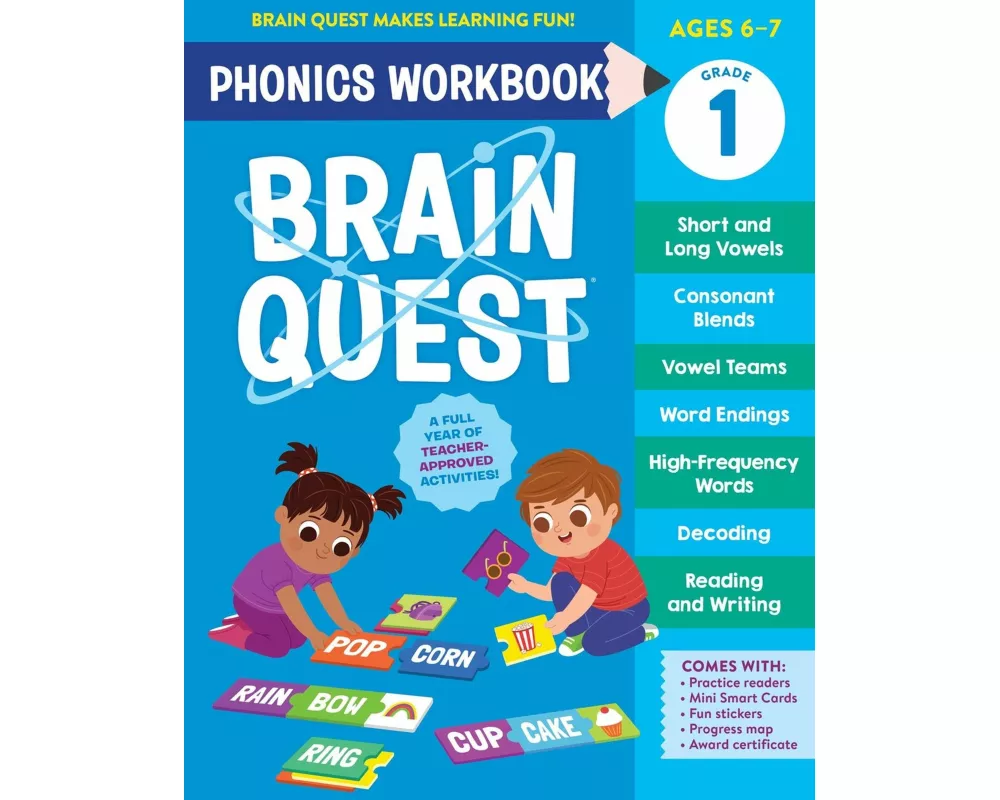 Brain Quest Phonics Workbook: Grade 1