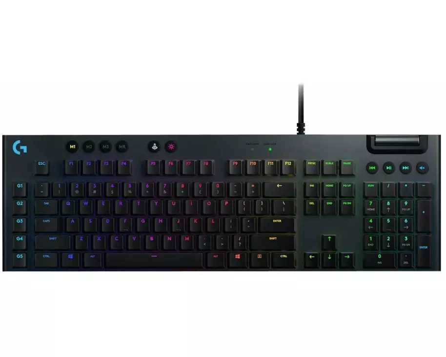 LOGITECH G815, LIGHTSPEED, RGB, Mechanical, Gaming, Keyboard – GL Tactile - WHITE - (DEU) - CENTRAL