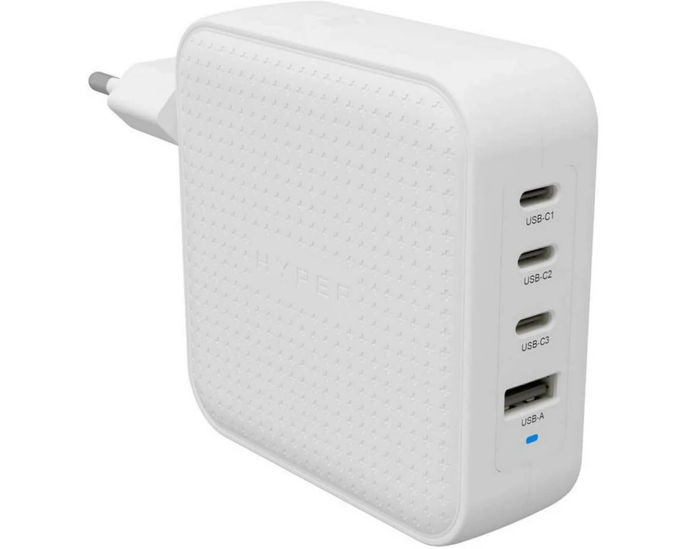 HYPER USB-Wandladegerät HyperJuice USB-C GaN 100 W Weiss