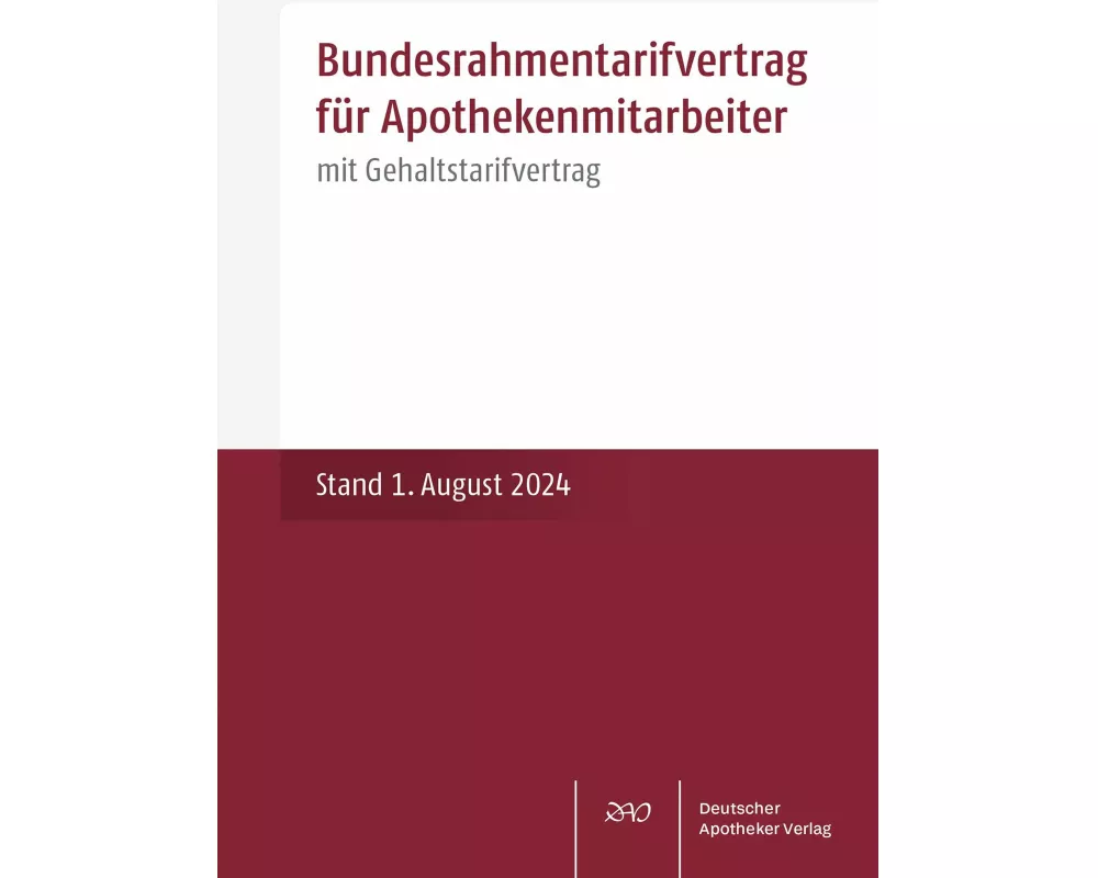 Bundesrahmentarifvertrag für Apothekenmitarbeiter