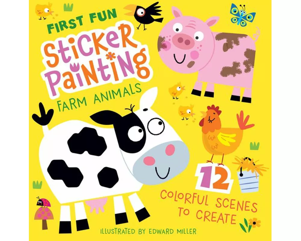 First Fun: Sticker Painting Farm Animals