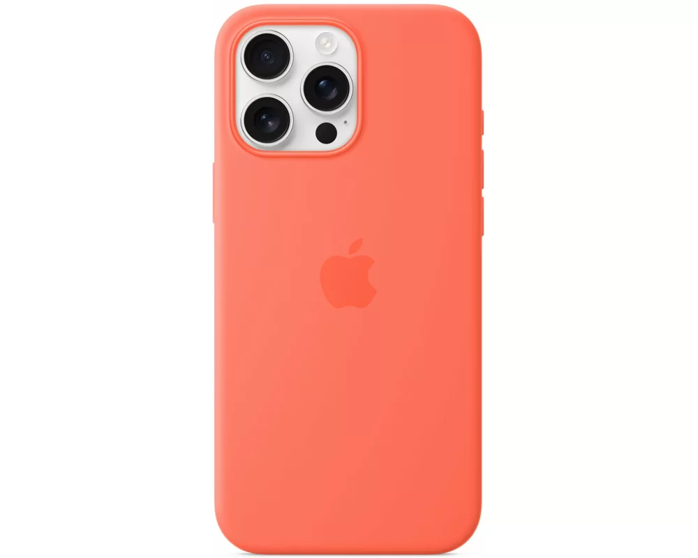 Apple Silicone Case mit MagSafe iPhone 16 Pro Max Tangerine